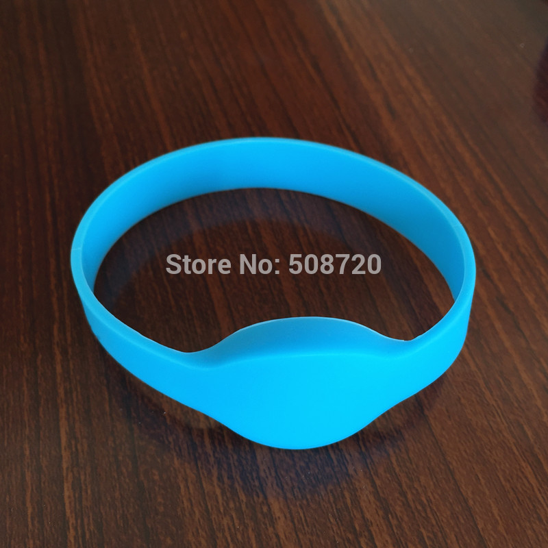 

10 PCS 13.56MHZ ISO 14443A 1K NFC Silicone rfid wristband