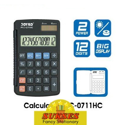 

Calculator Kalkulator Joyko Pkc-0711Hc 12 Digits