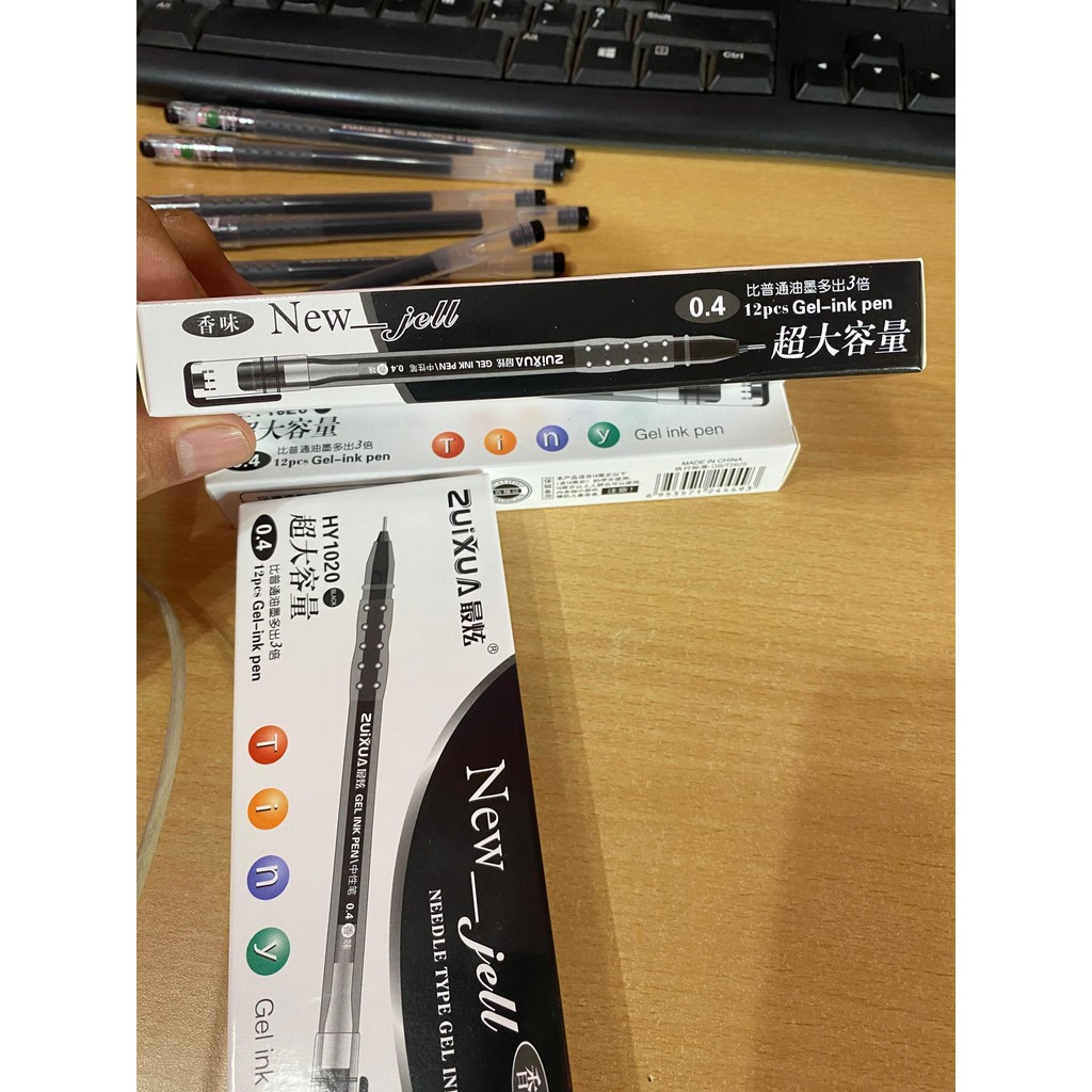 

[PL] Bulpen 12 pcs Gel Hitam New Gel Pulpen Zuixua Ink Pen Bolpoin Tinta Hitam Bulpoin Murah