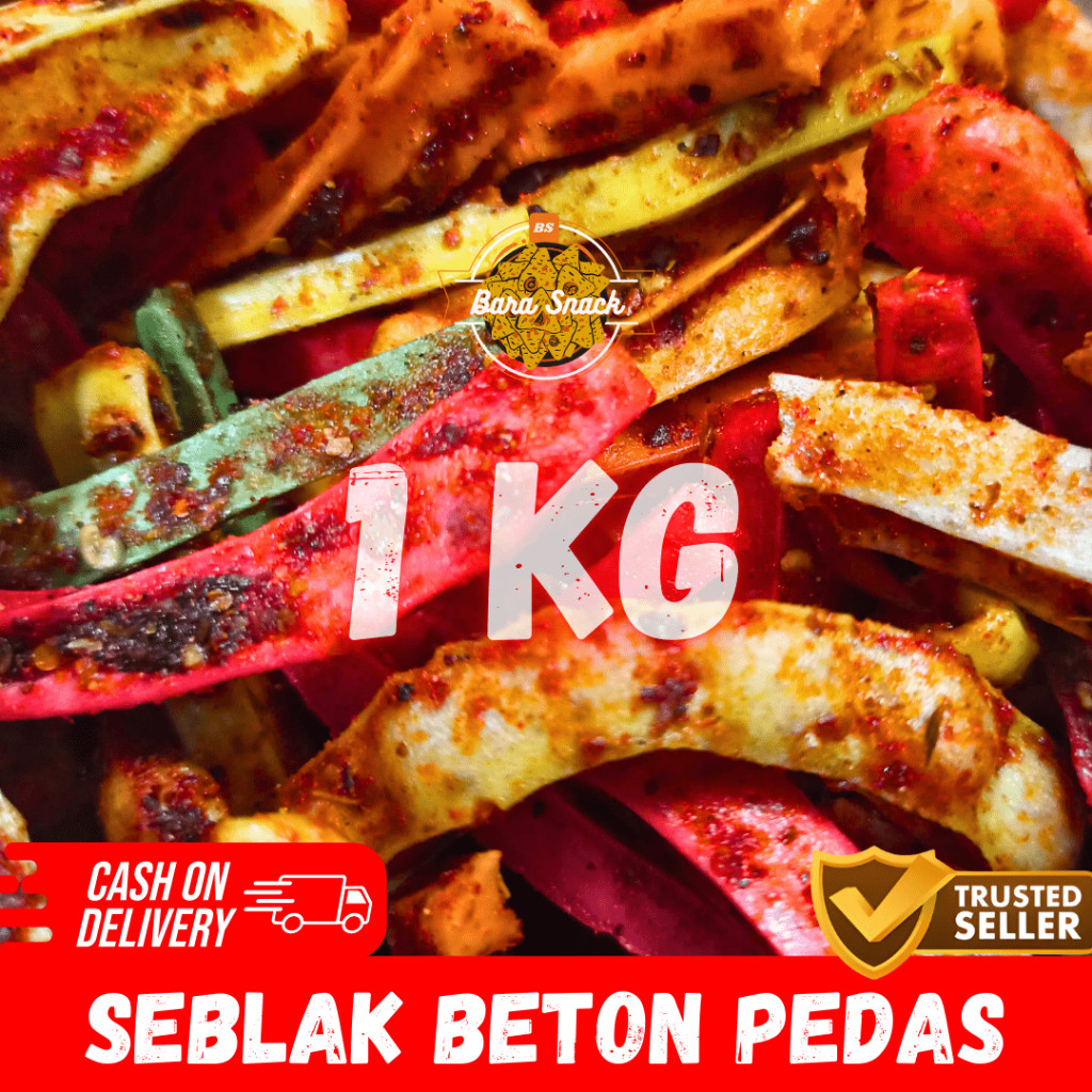 

[ 1KG ] Kerupuk Seblak Beton Pedas Daun Jeruk / Seblak Jaat Pedas / Camilan Snack Kiloan Murah -B