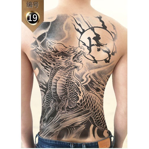 tato sementara temporary temporarily tattoo full punggung back big tattoos besar