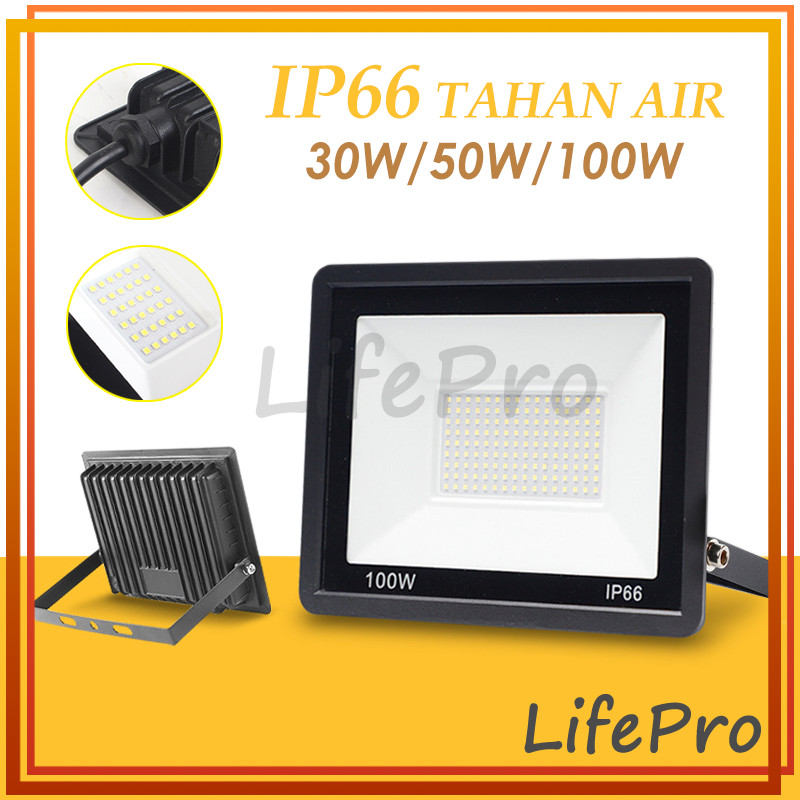 Lampu Tembak Led Outdoor Lampu Sorot Led Floodlight IP66 Waterproof Tembak Taman Lapangan