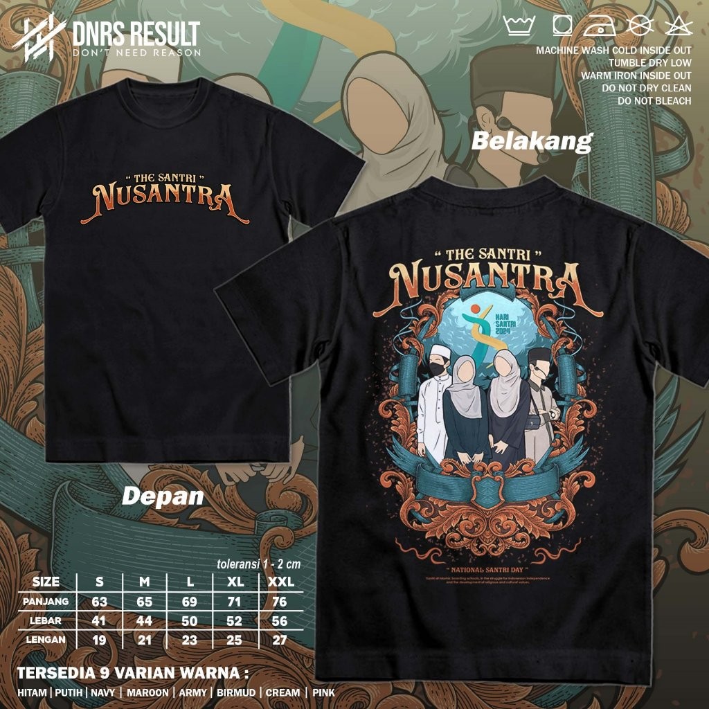 DNRS Kaos Hari Santri Nasional 2024 The Santri Nusantara - Baju Pondok Islam Religi - A5189