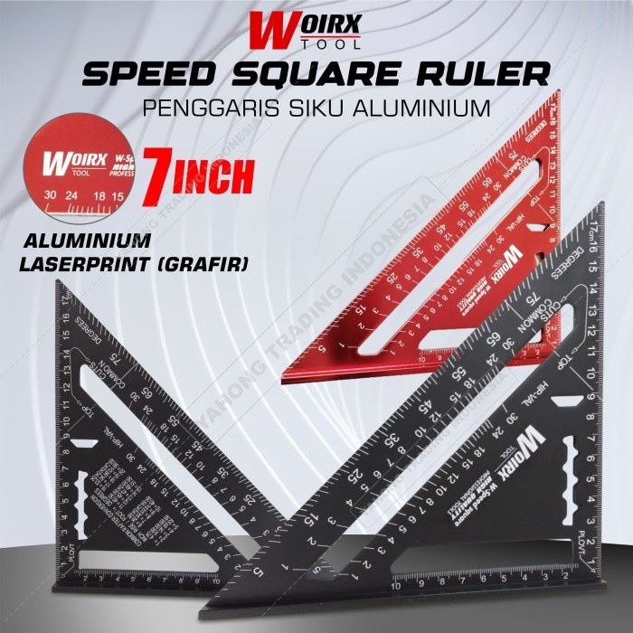 

Speed Square 7" inch Black Penggaris Siku Segitiga BNDG