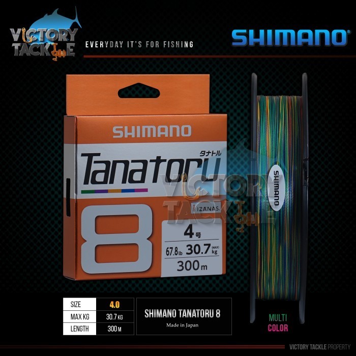 SENAR PANCING / PE Shimano TANATORU 8 300 METER - PE 4.0