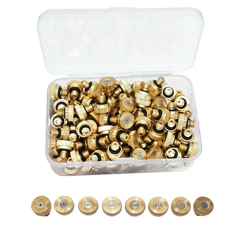 Mist Nozzle 0.1mm - 0.8mm Head Misting Kuningan Sprinkler