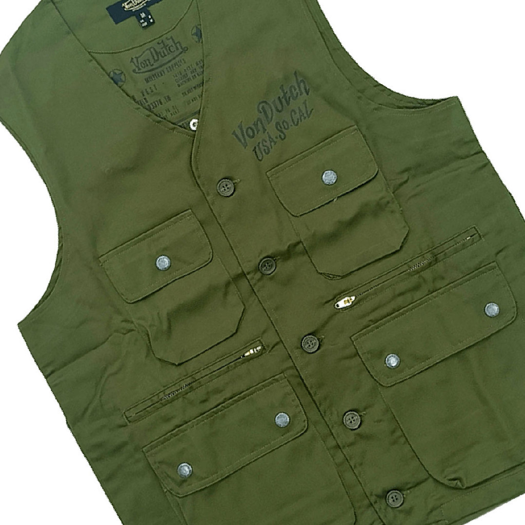 Von Dutch Vest 1252 Army Green