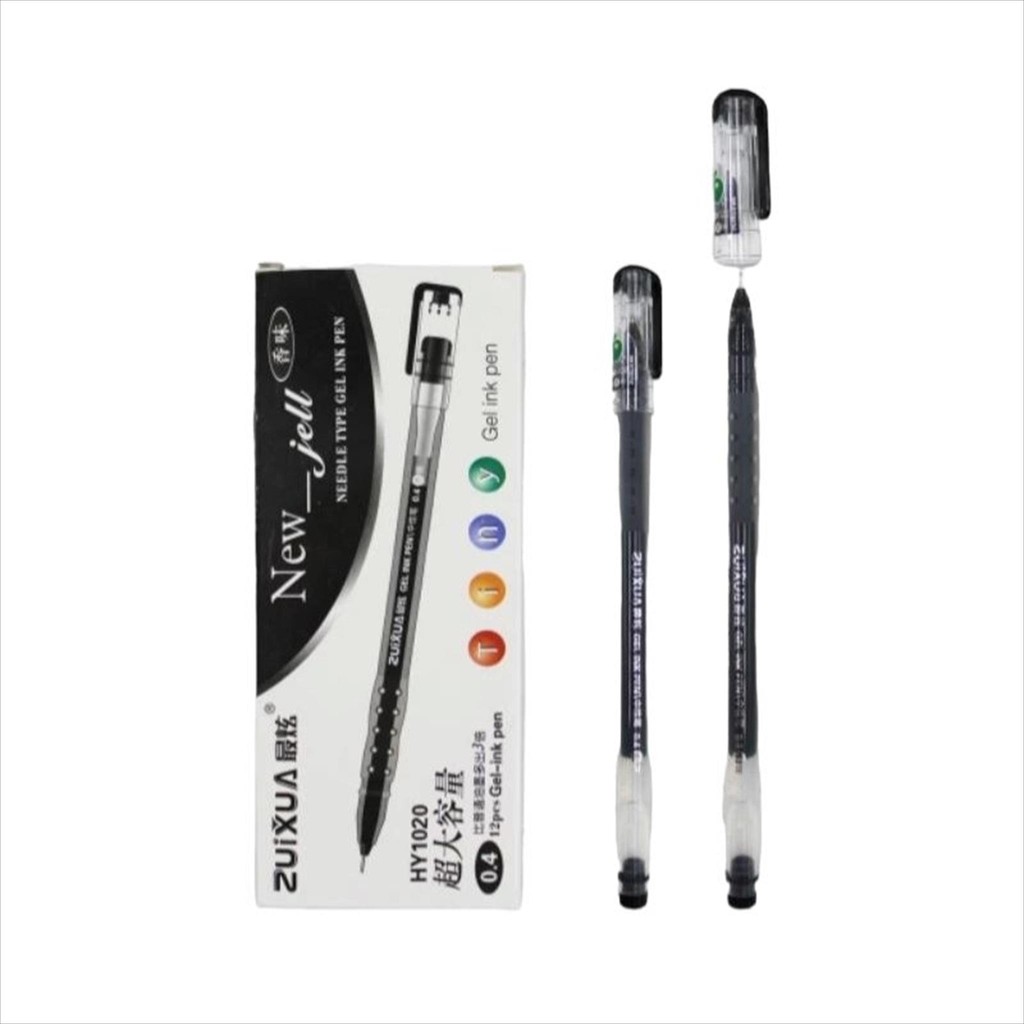 

(1 pcs) Pulpen Bolpen Bolpoin Ballpoint Pena Zuixua Zui Xua New Jell Gell Pen Office Hitam 0.3mm