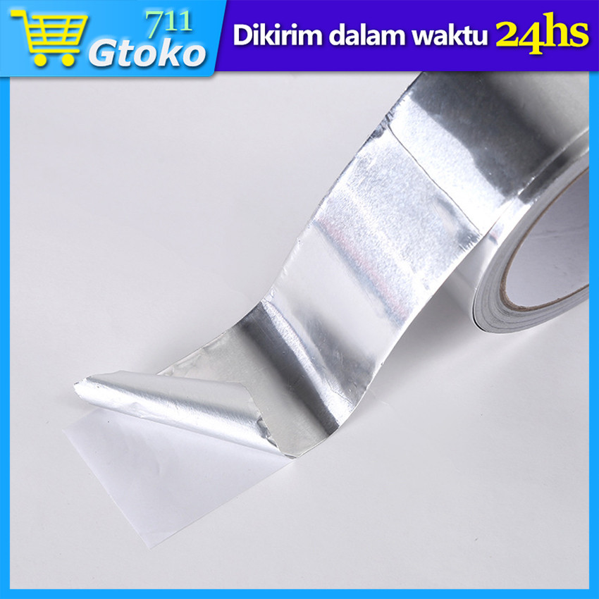 

Lakban Aluminium Foil Tape Isolasi Waterproof Wastafel Dapur Anti Jamur Air Minyak Anti Bocor Tahan Panas