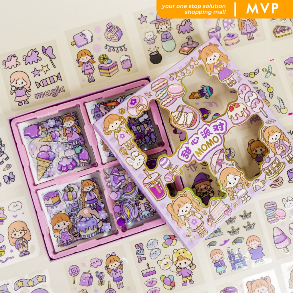 

MVP Momo Stiker Lucu Stiker Kartun Isi 100 Lembar Stiker Momo Kartun Aesthetic Waterproof