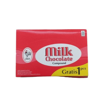 

Cokelat Jago Milk Compound 1pak isi 12x9gr