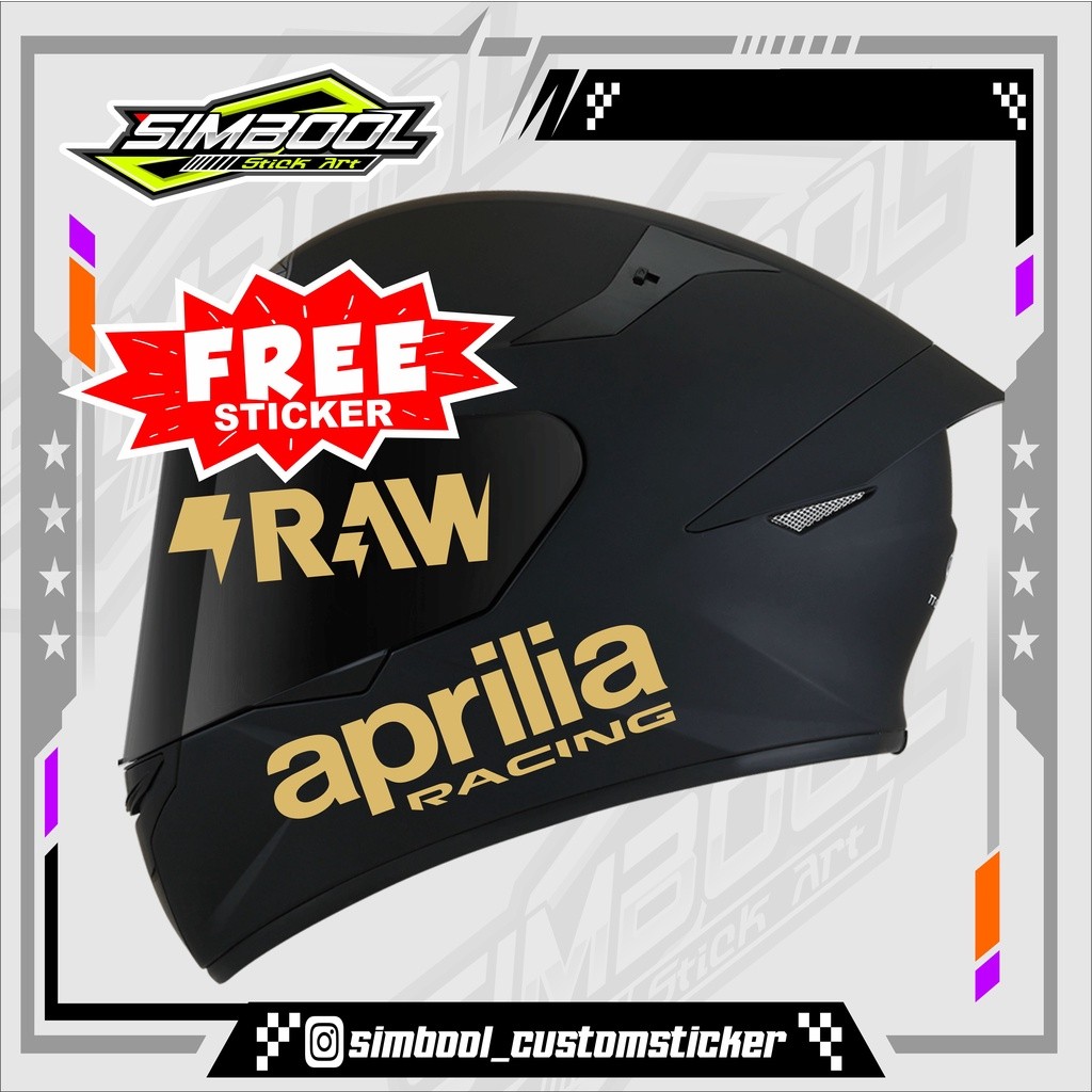 STIKER HELM APRILIA STIKER HELM LEOPARD KYT TERMURAH, STIKER CUTTING LEOPARD HELM APRILIA