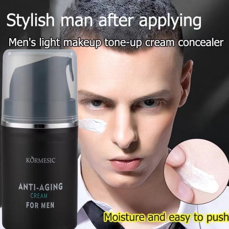 Krim Pria Pemutih Wajah Krim pelembab hidrasi pria 50g Anti Kerut Pelembab Kulit Kering Krim Kerut W