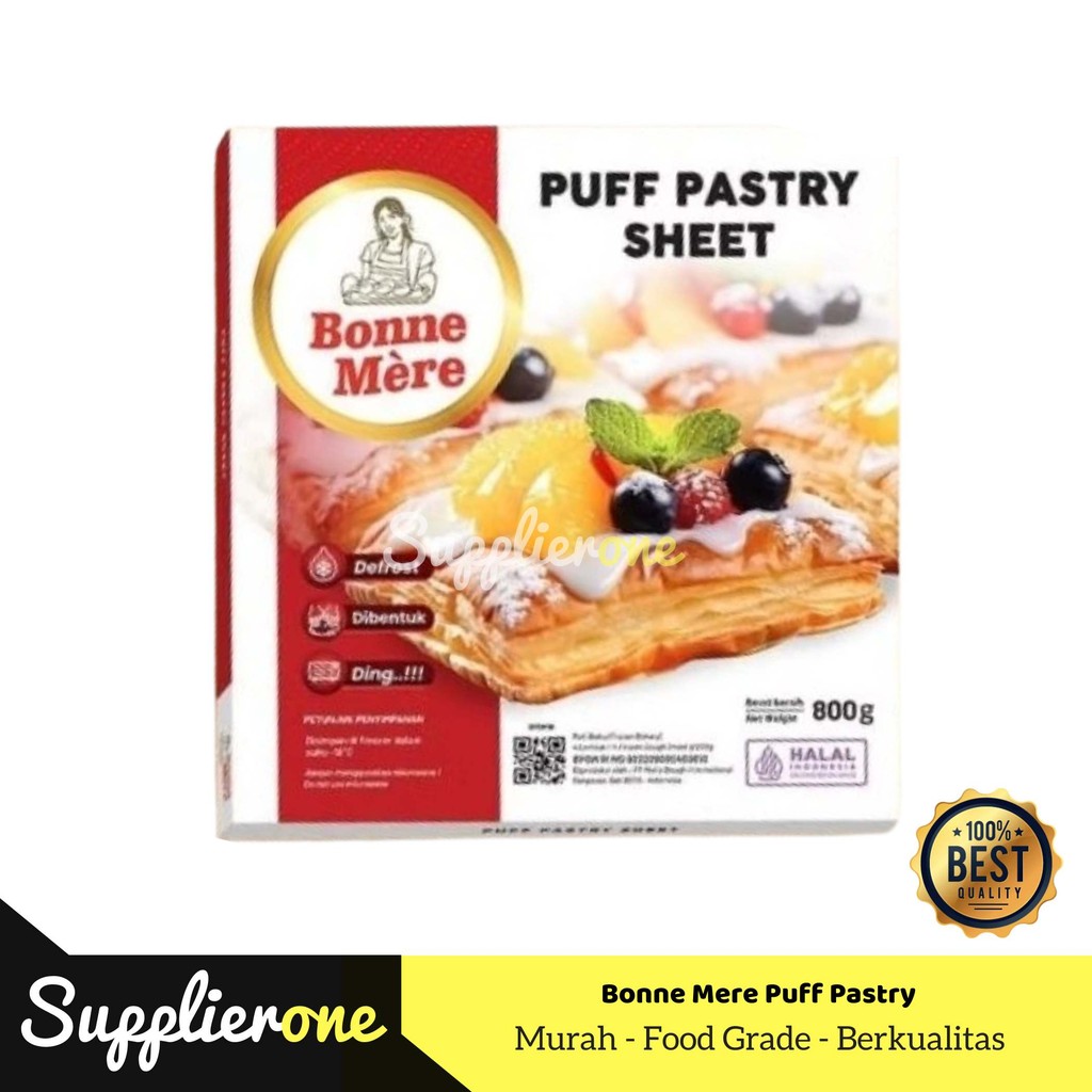

Bonne Mere Puff Pastry Sheet/ Puff Pastry / Puff Pastry / Pastry Instant / Kulit Puff Pastry Siap Pakai