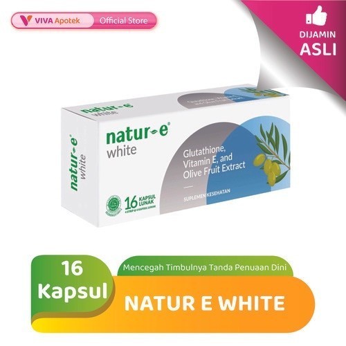 Natur E White Vitamin E untuk Kulit 16 Kapsul
