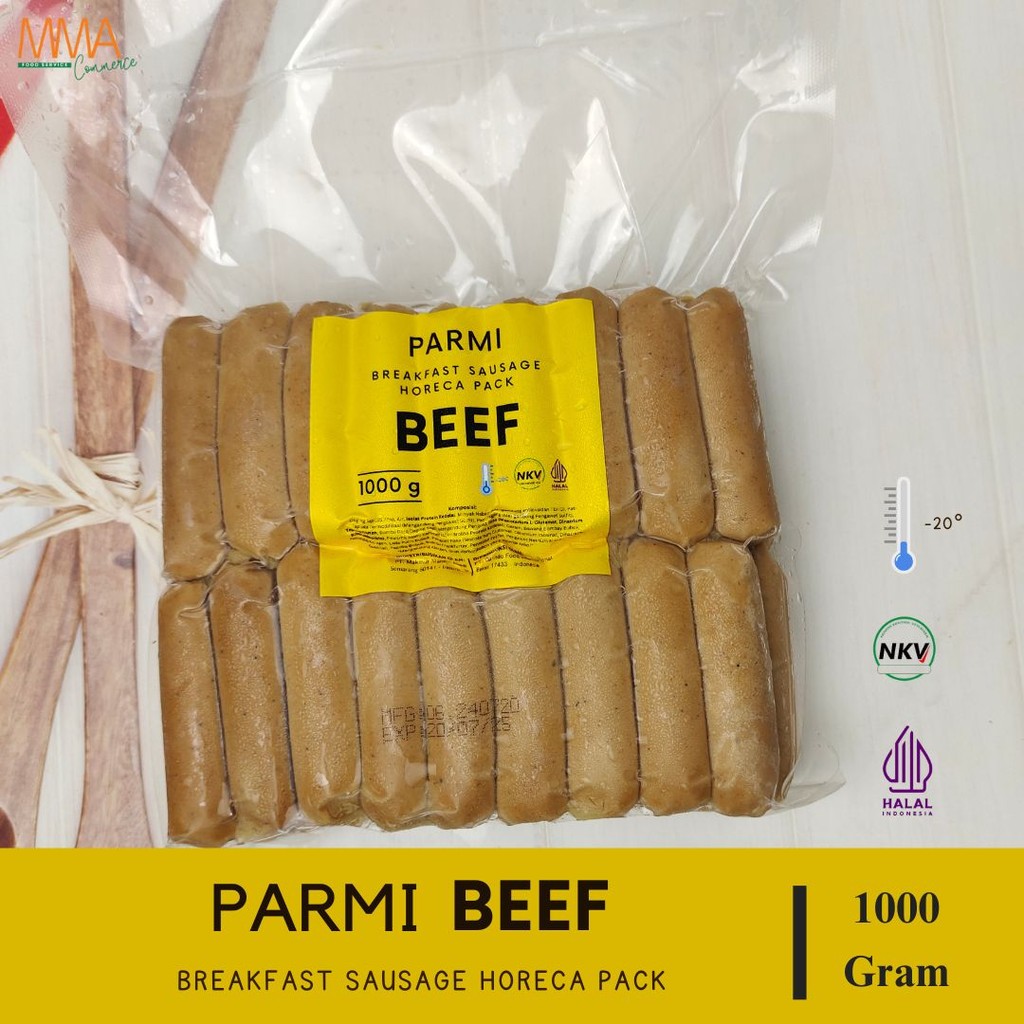 

Parmi Beef Breakfast Sausage / Sosis Beef - 500 gram dan 1000 gram / Sosis Parmi Beef / Sosis Sapi