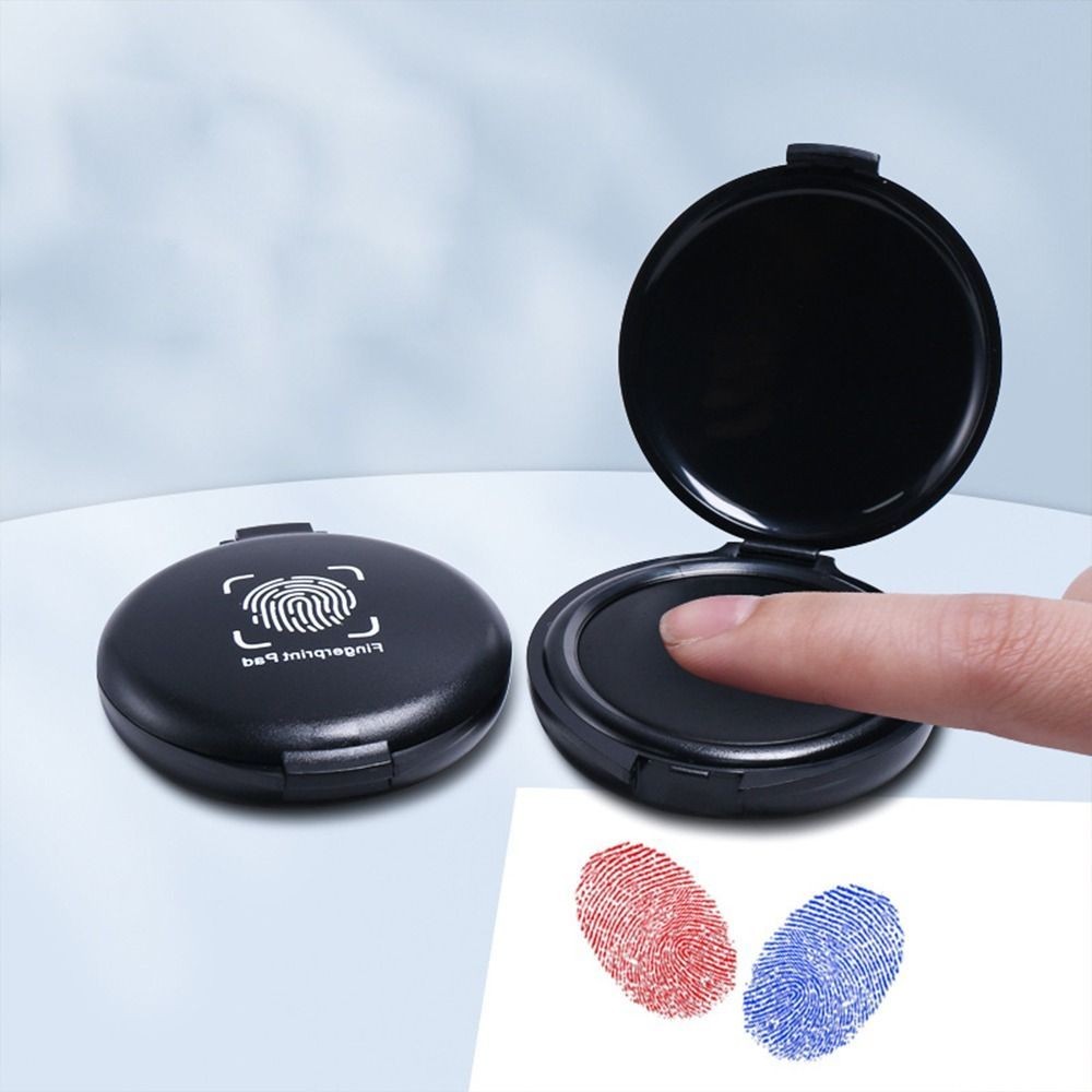 

1PC Fingerprint Ink Pad Thumbprint Ink Pad For Notary Fingerprint Id Security Identification Cards Supplies Fingerprint Kit