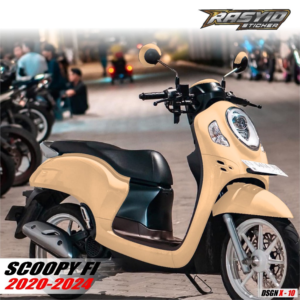 Sticker Decal Full Body Motor Honda Scoopy Prestige 2020 2021 2022 2023 2024 Sticker Scoopy Polos Si