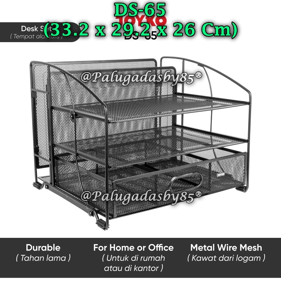 

(1 Biji) Desk Set JOYKO DS-65 33.2*29.2*26 Cm / Tempat Alat Tulis Desk Set Pen Holder Joyko DS-65