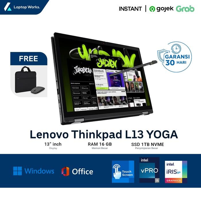 Lenovo Thinkpad L13 YOGA 3TH I5 Gen 12 Ram 16gb Ssd 1 TB NVME 13 Inch Fhd Touchscreen+ Stylus Pen