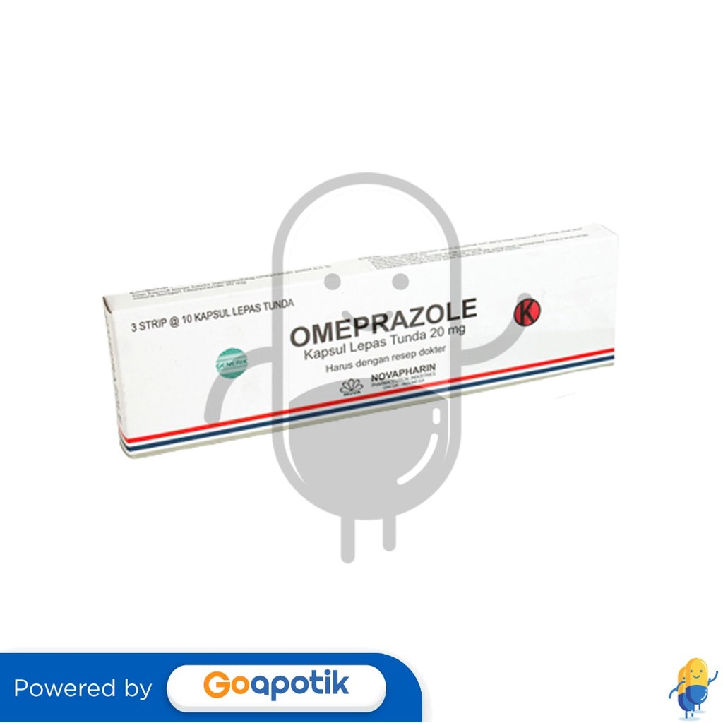 Omeprazole Novapharin 20 Mg Box 100 Kapsul
