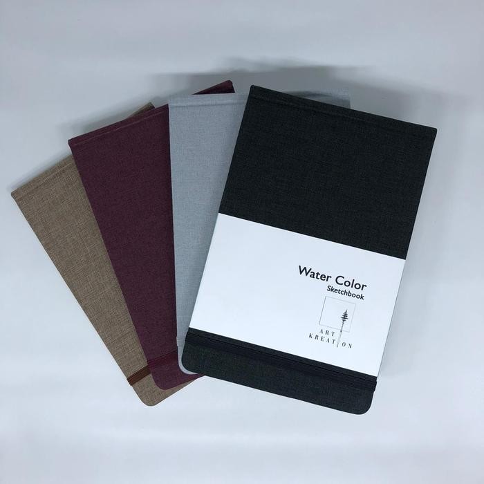 

TERLARIS! art kreation water color pad hardcover A5 (fabric hardcover) - light brown