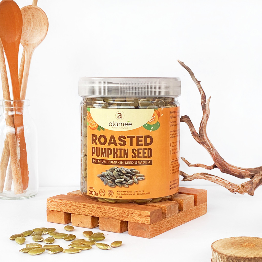 

ALAMEE Pumpkin Seed Roasted Biji Labu Panggang Seeds Oven 300gr