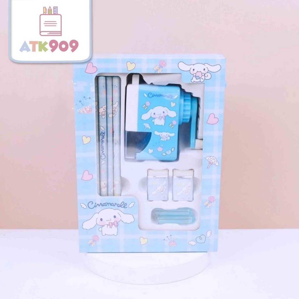 

JAMIN MURAH !!!ATK909 Set Alat Tulis Anak Sanrio 7in1 Serutan Pensil Penghapus Tutup Pensil Rautan Peratan Sekolah Paket Goodiebag(BISA LANGSUNG ORDER)