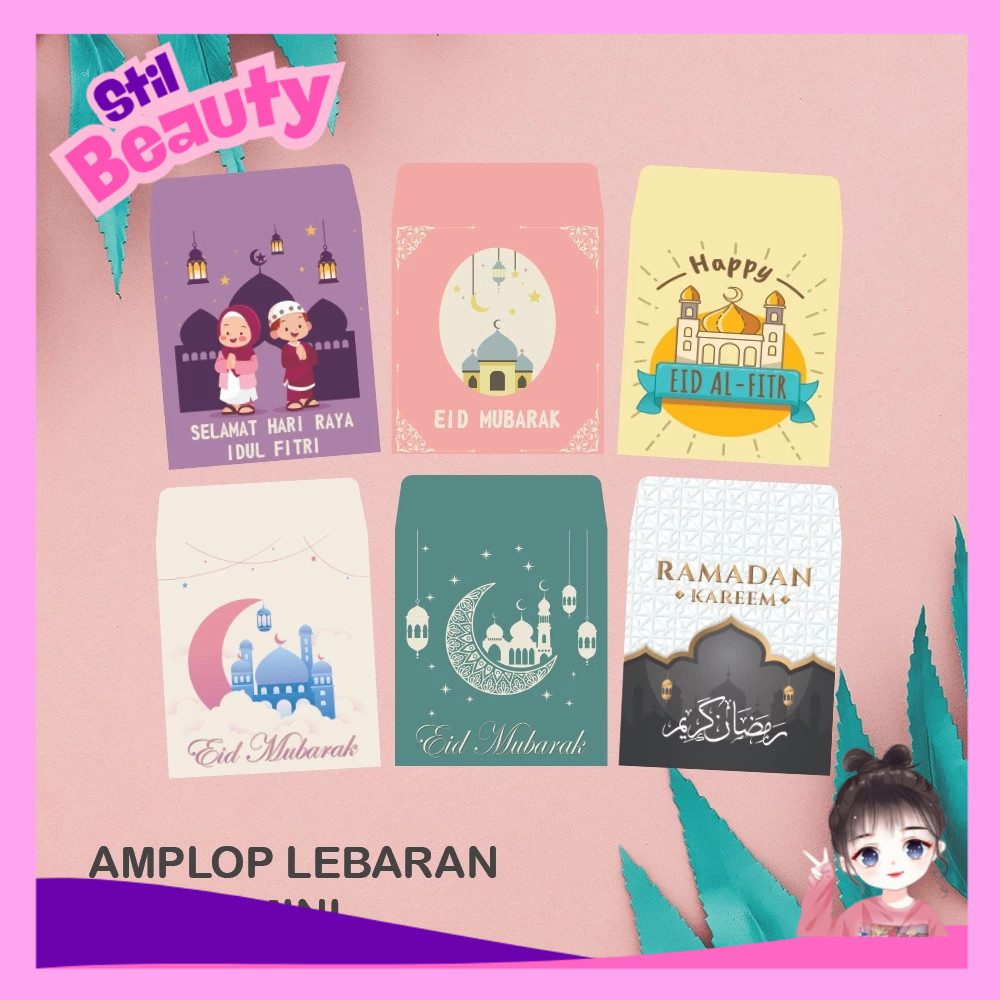 

AMPLOP LEBARAN KARAKTER (1 PACK ISI 10 PCS)/ AMPLOP LEBARAN EID MUBARAK IDUL FITRI MURAH MINI - STIL Beauty