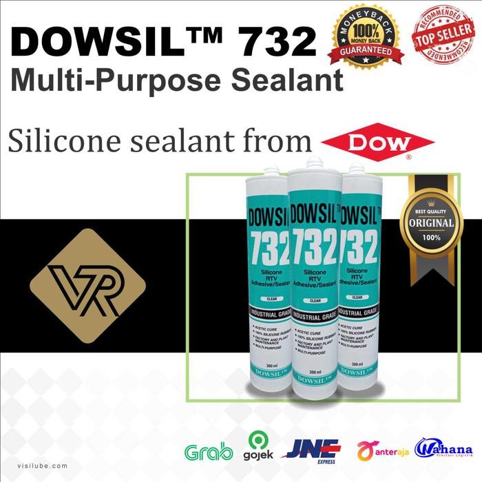 Dowsil RTV 732 silicone sealant / Dow corning RTV 732 (300ml) - clear