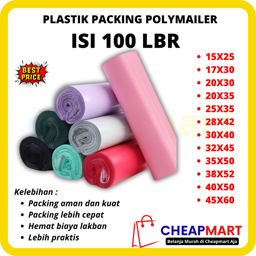 

[POS] 17x30 PLASTIK ONLINE SHOP + LEM / POLYMAILER TEBAL (100pc)