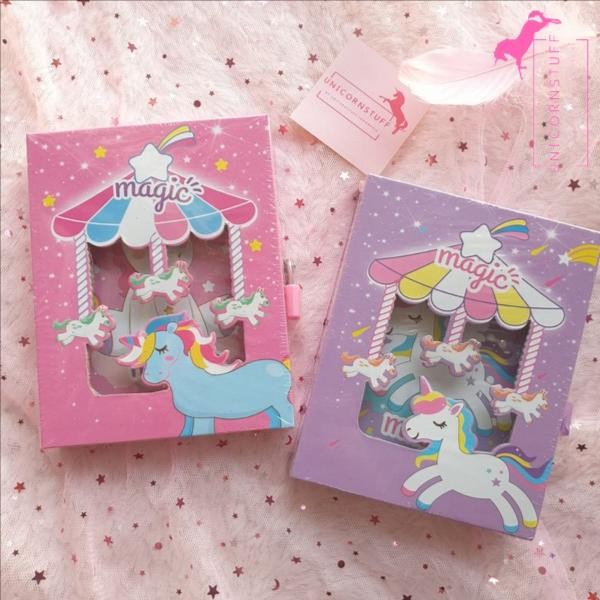 

READY DIARY UNICORN GEMBOK NOTEBOOK BUKU TULIS ANAK CATATAN KADO HADIAH CEWE - Merah Muda SIAP KIRIM