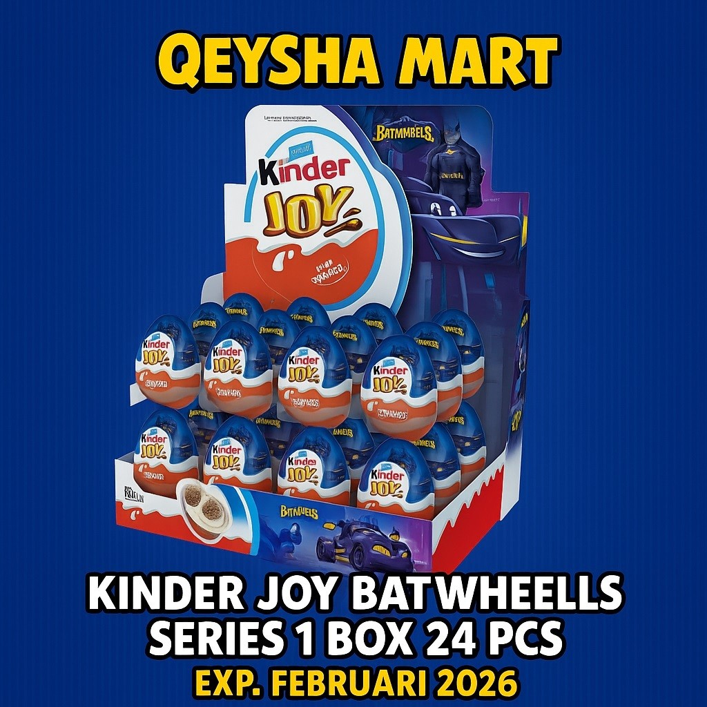 

New Kinder Joy Batwheels Series 1 Box Isi 24PCS | Mainan Anak Ori Halal | Exp Feb 2026Premium