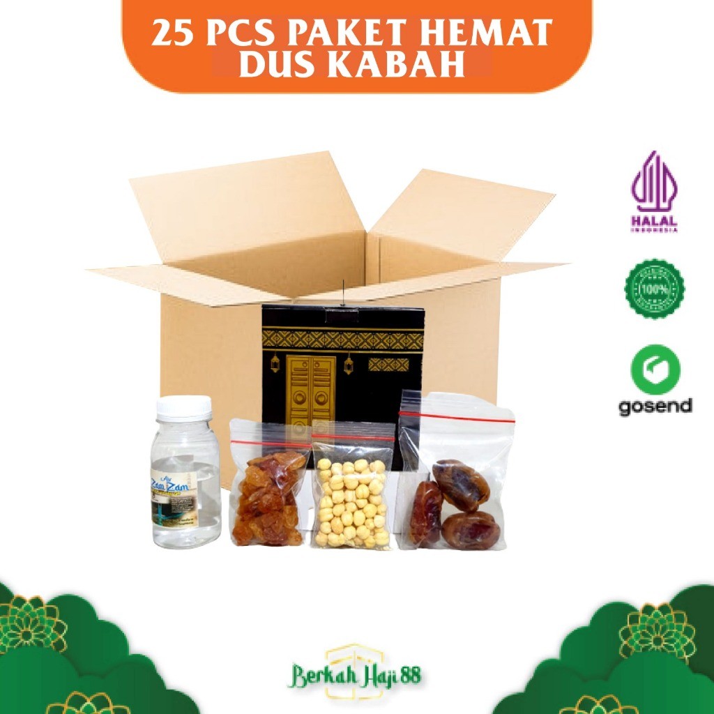 

Oleh-oleh Haji dan Umroh paket dus ka'bah Hemat 25 box