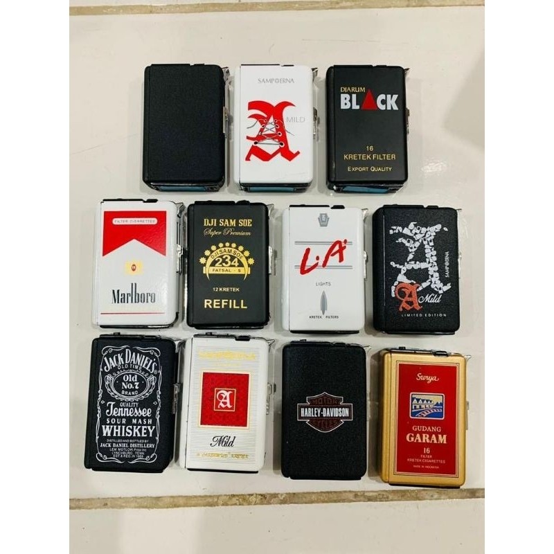 Termurah - Tempat Rokok Plus Korek Murah,Kotak Rokok Plus Korek, Tempat Penyimpanan