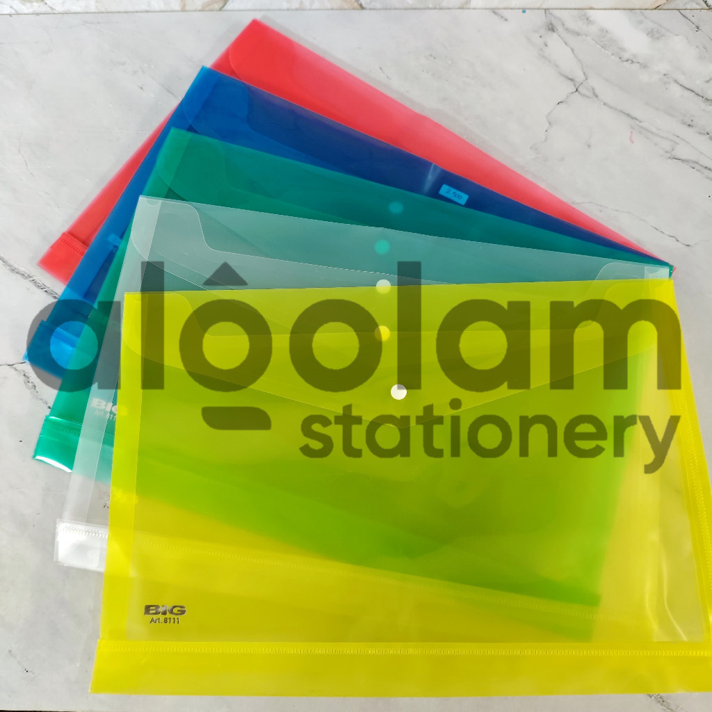 

SELUSIN ( 12 PCS ) Map Plastik Kancing Satu Big lengkap