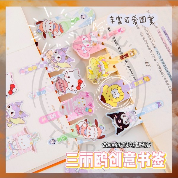 

MUMUSLAND Set Isi 15 Pembatas buku klip cute pet bookmark nice penanda buku cat bunny (SR) A-PB009