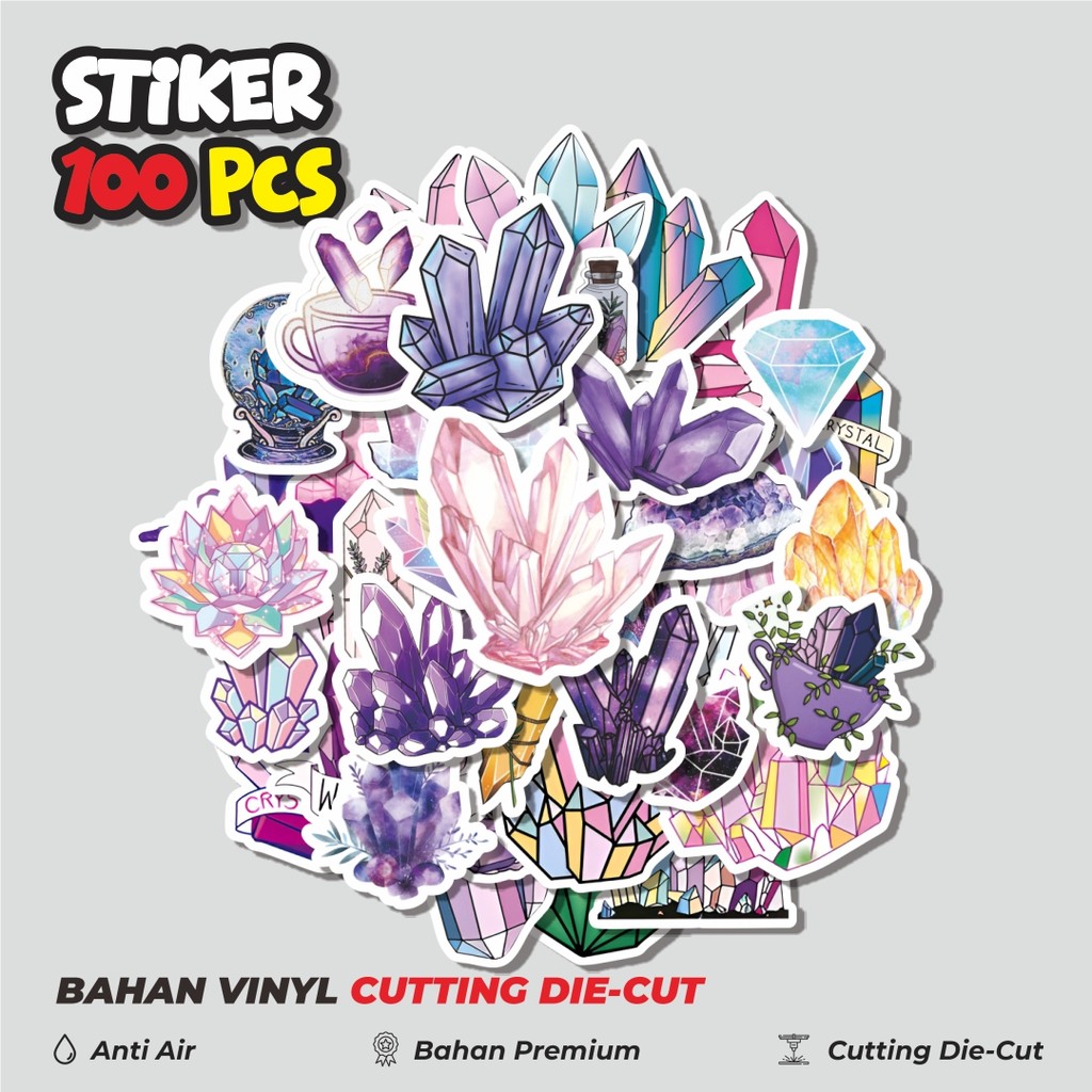 

Terbaru! 50 pcs Stiker Crystal Graffiti Dekorasi Lucu Kreatif untuk Notebook, Skateboard, HP