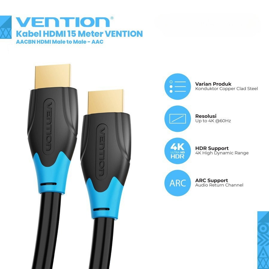 Kabel HDMI 15 Meter VENTION AACBN HDMI Male to Male - AAC