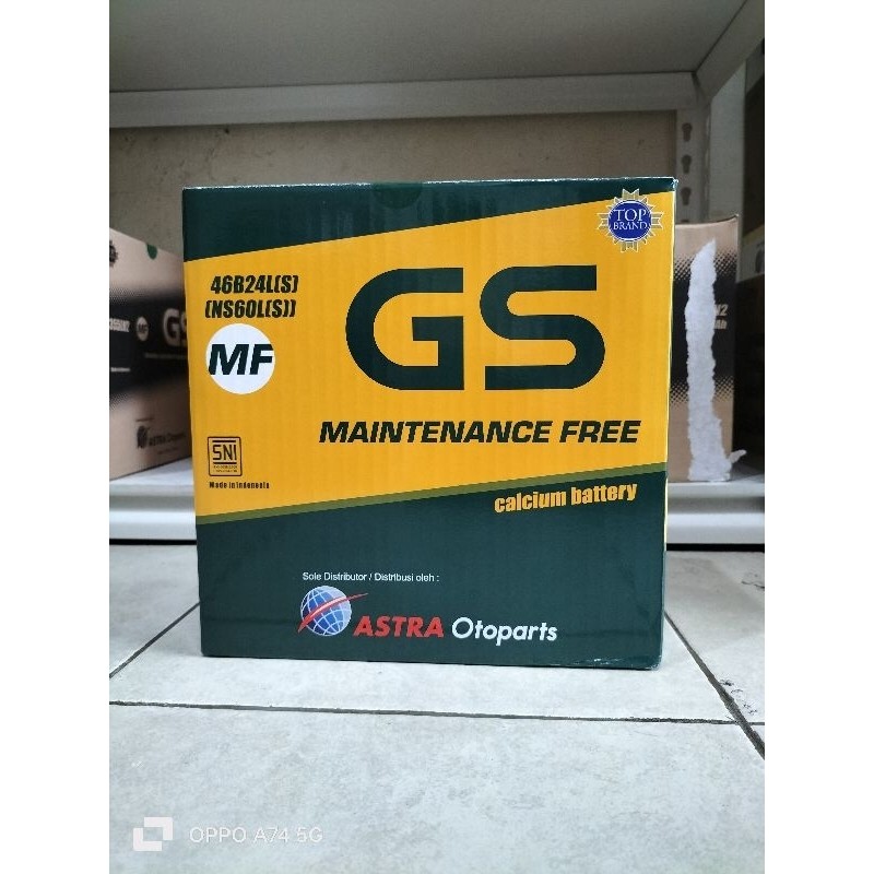 Aki Mobil Toyota Yaris, New Vios, Sienta GS Astra MF NS60LS Aki Kering