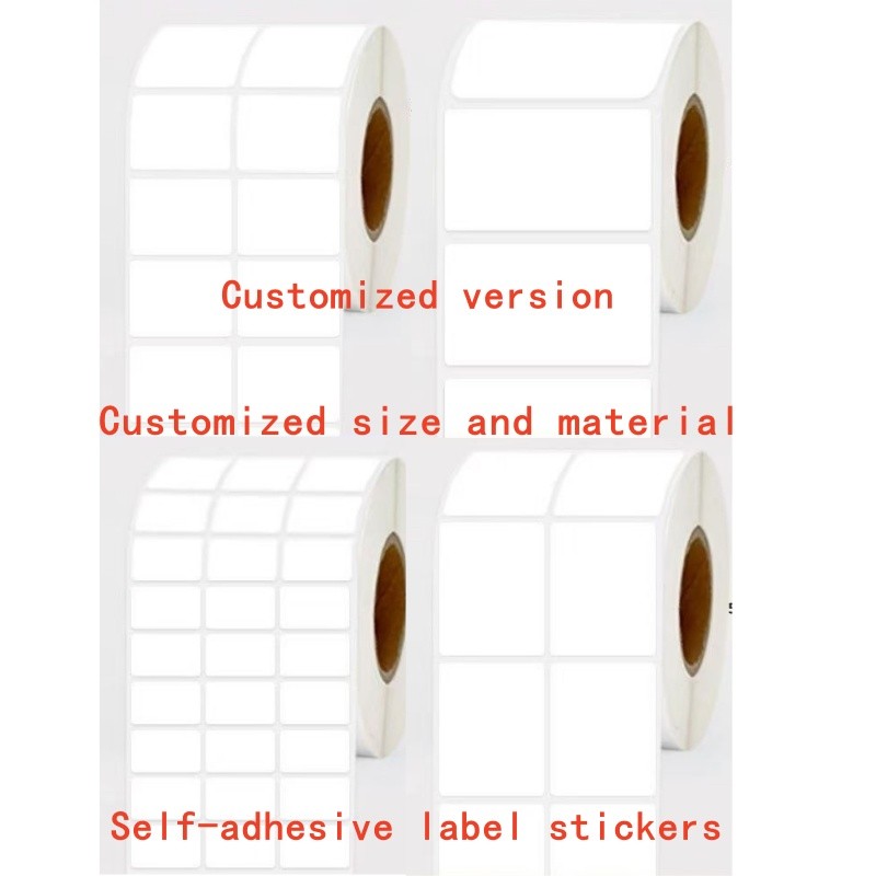 

Customized self-adhesive label stickers of various materials and sizes