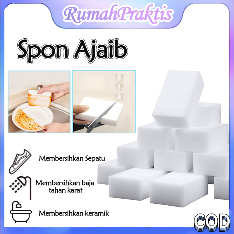 Busa Pembersih Spons Ajaib / Pembersih Spons Multifungsi / Spons Ajaib / Spons Cuci Piring Melamin