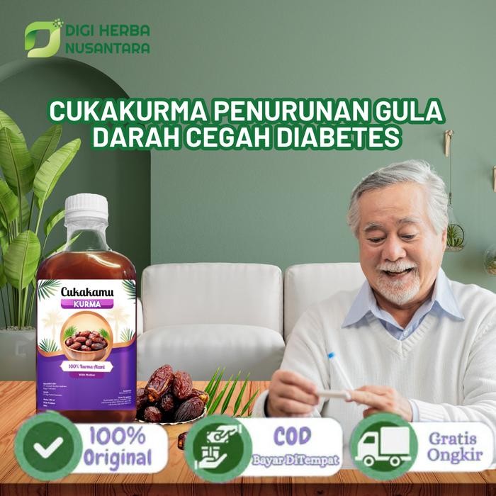 

CUKAKAMU Cuka kurma Membantu Penurunan Gula Darah Cegah Diabetes - 1 Botol
