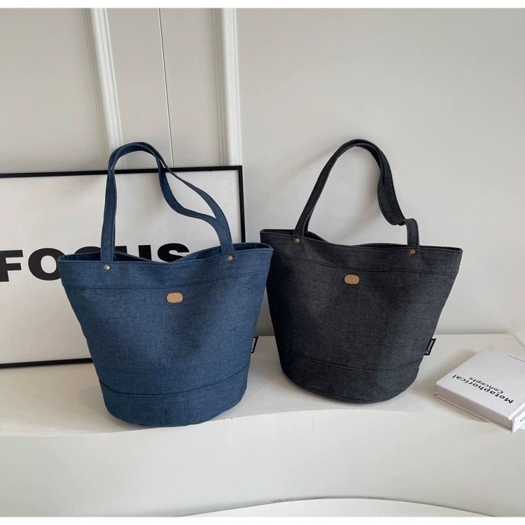 EMEVELE Tas Bahu Wanita / Tas Tenteng Wanita / Tas Denim Polos / TFW 272