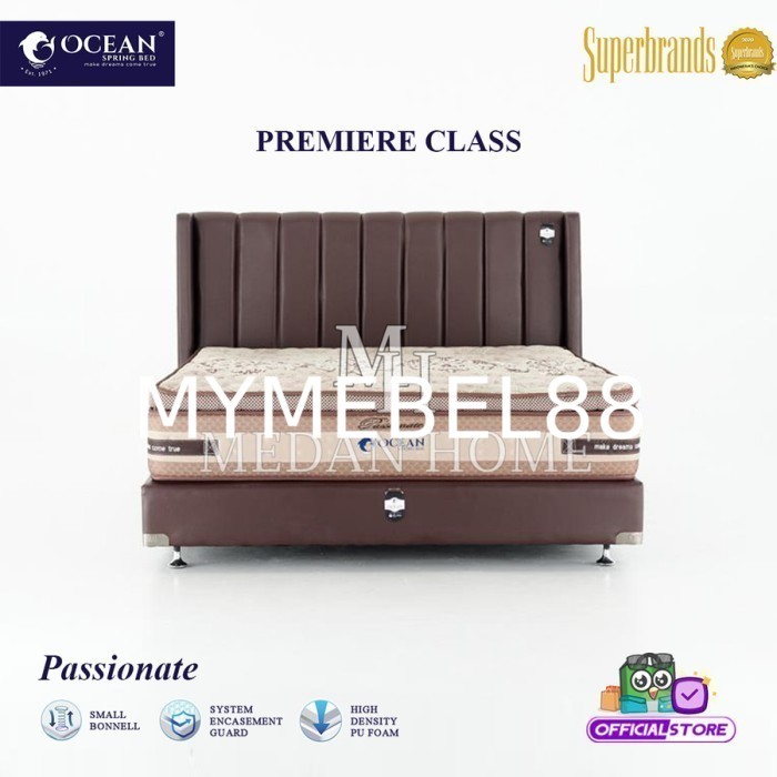 [MYMEBEL88] PROMO Fullset Spring bed New Ocean Passionate 200X200 7 KAKI