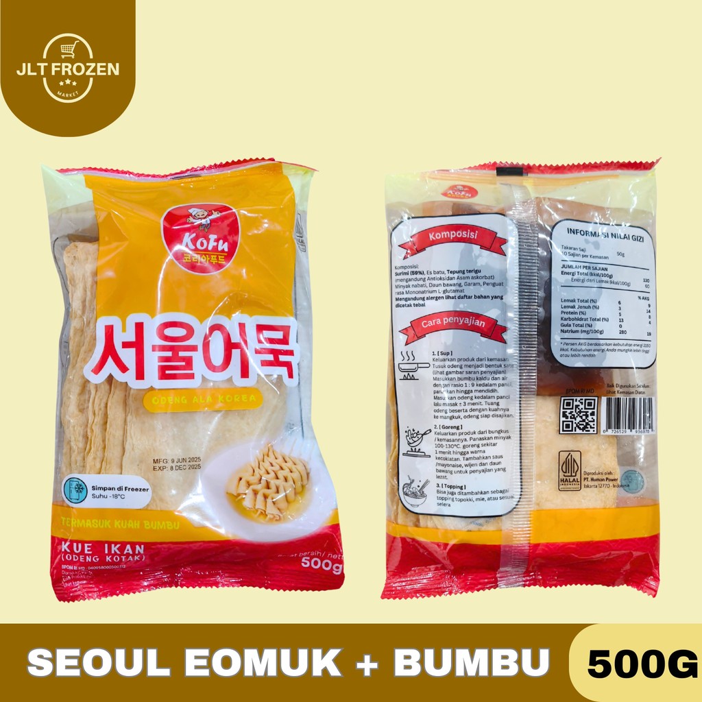 

Seoul Eomuk Odeng 500GR / Odeng Lembar / Odeng + Bumbu