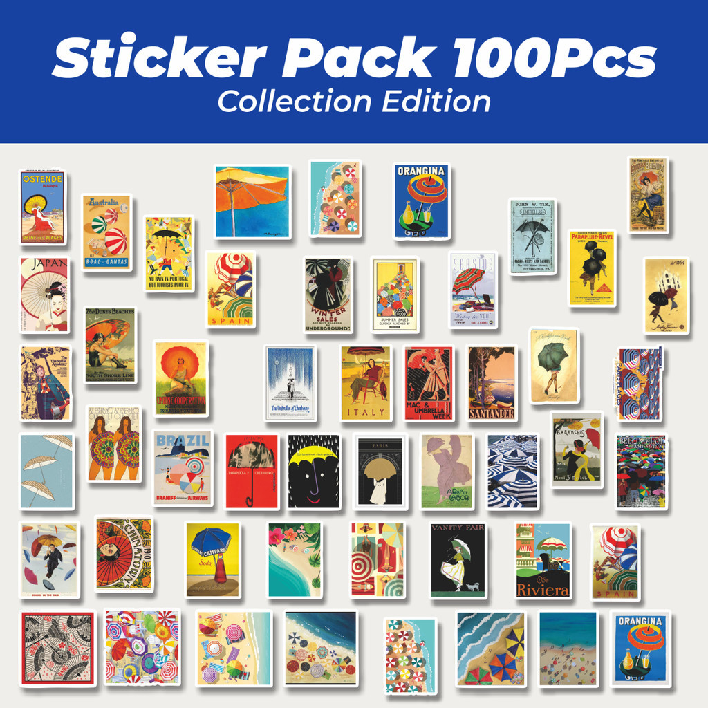 

Hot Stiker Retro Gambar Payung Lucu Anti Air Stikers Berperekat Waterproof Sticker Decal Buat Motor Helm Buku Journal Koper Casing HP Laptop Botol Minum