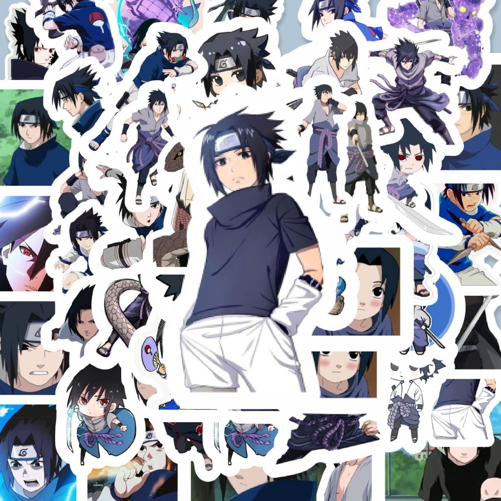 

100PCS Lucu Stiker Anime Uchiha Sasuke Stiker Aesthetic Stiker Anti Air Stikers Berperekat Waterproof sticker decal buat Motor Helm Buku Journal Koper Casing HP Laptop Botol Minum Hadiah anak