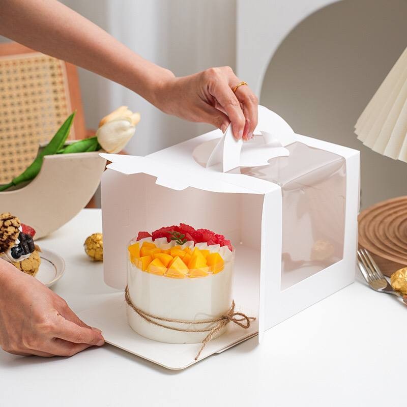

Box Cake / Kotak Kue/ Box Dessert Handle/ Box Kue Semi Mika