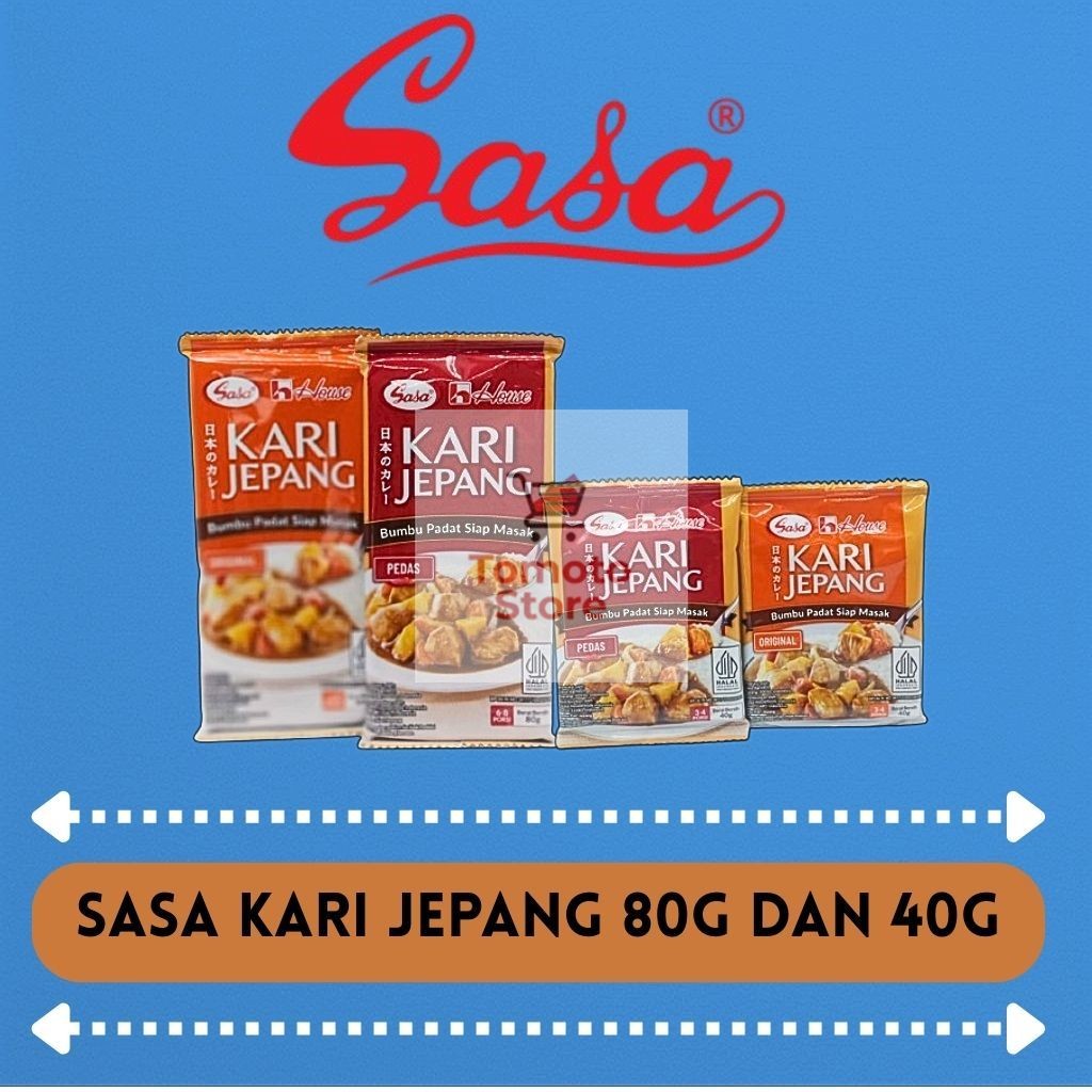 

✨ TOMOTOSTORE ✨ SASA Kari Jepang Bumbu Padat Siap Masak Original | Pedas 40 gr | 80 gr
